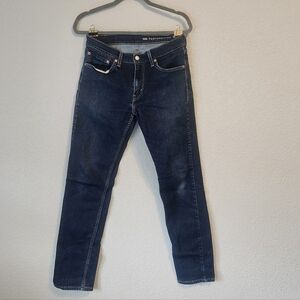 Levi's Men's Slim Fit Jeans in Dark Blue Denim